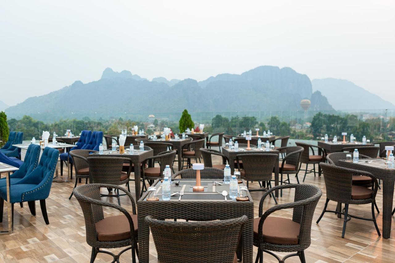 S Vangvieng Boutique Hotel Vangviang Kültér fotó