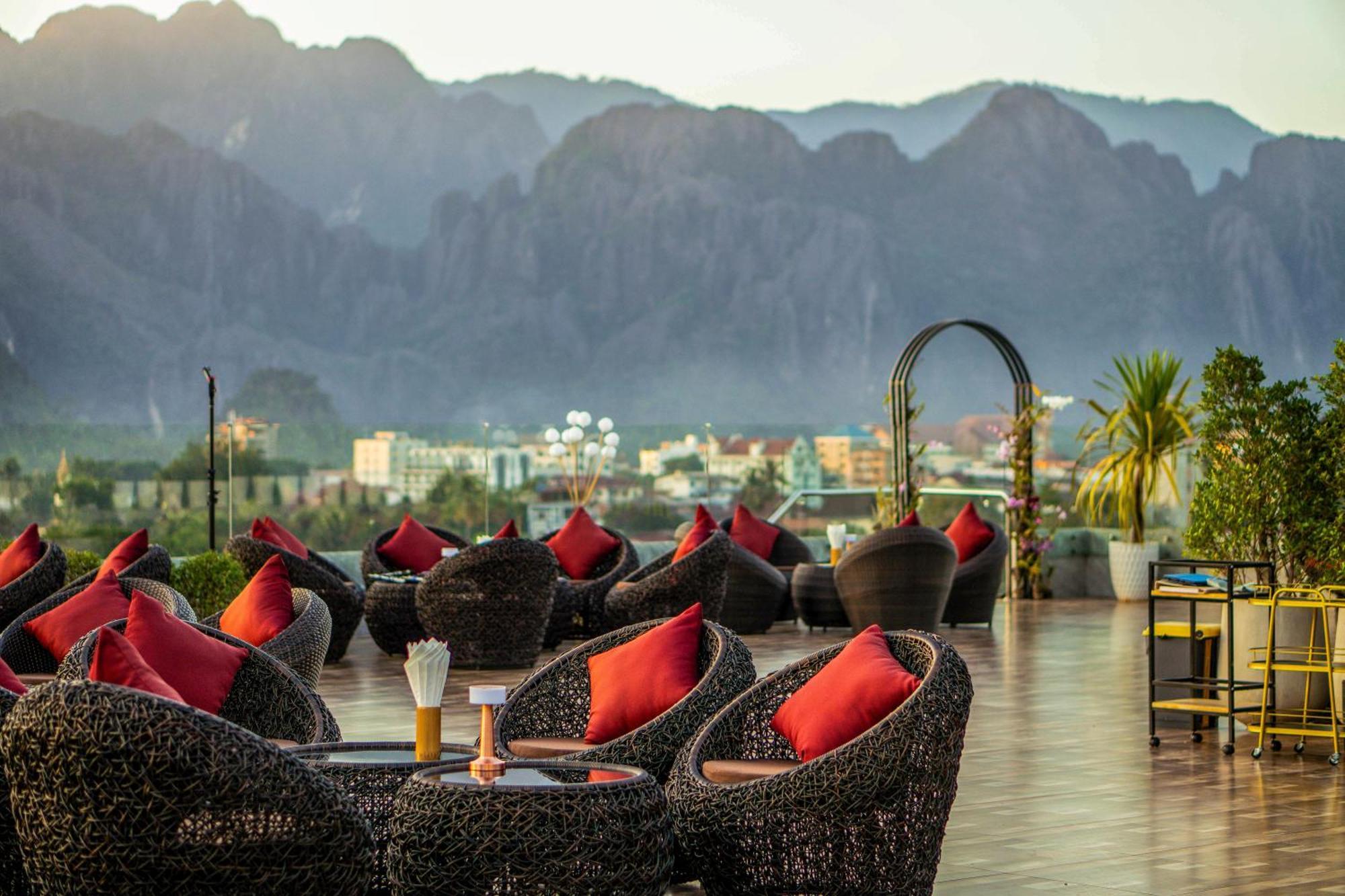 S Vangvieng Boutique Hotel Vangviang Kültér fotó