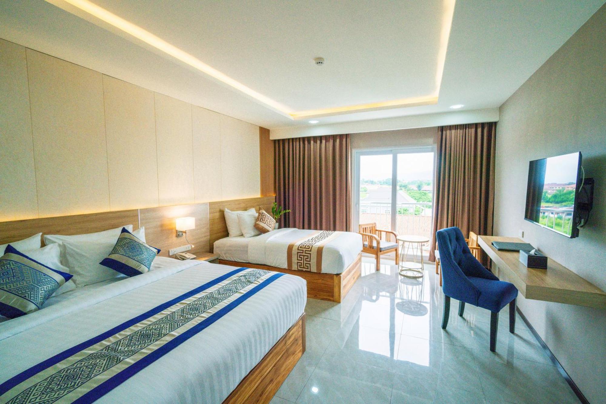 S Vangvieng Boutique Hotel Vangviang Kültér fotó
